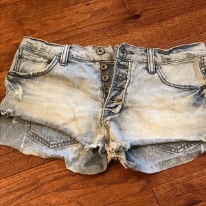 Free people denim shorts